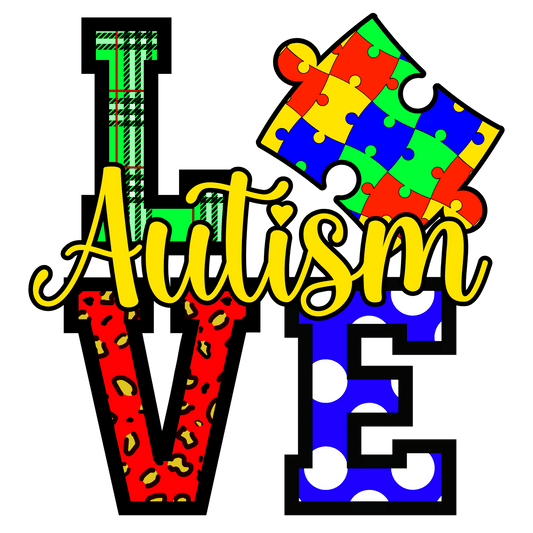 AA3 Autism 12 Full Color DTF Transfer - Pro DTF Transfers