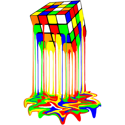 HH34 Rubik's Cube Drip Full Color DTF Transfer - Pro DTF Transfers