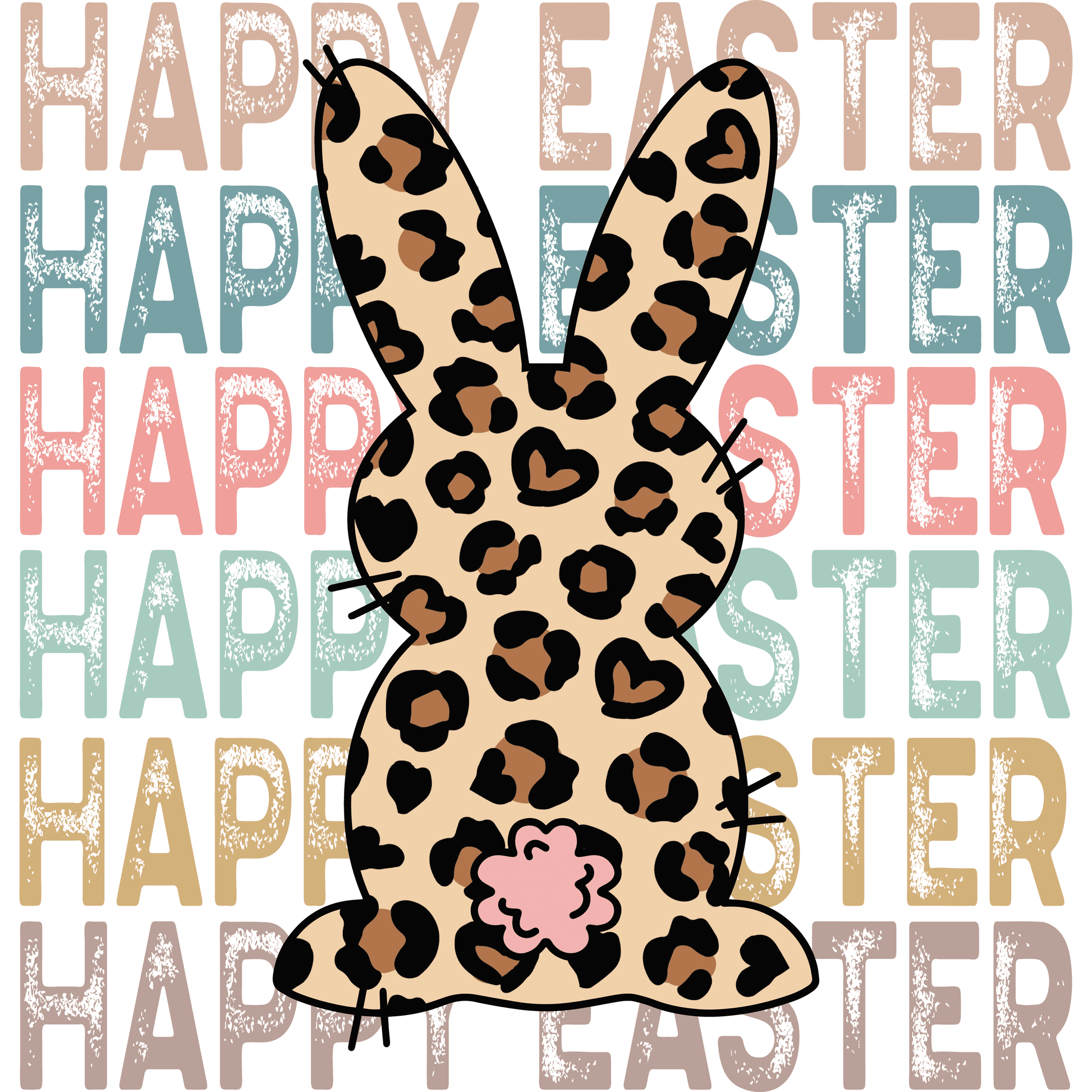 Happy Easter Bunny 1 Full Color DTF Transfer - Pro DTF Transfers