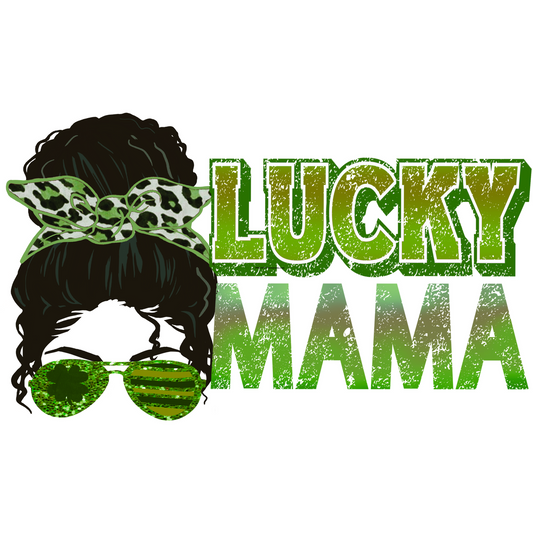 Lucky Mama Glasses Full Color DTF Transfer - Pro DTF Transfers